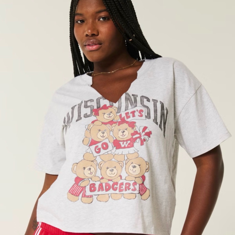 Gray Wisconsin T-Shirt